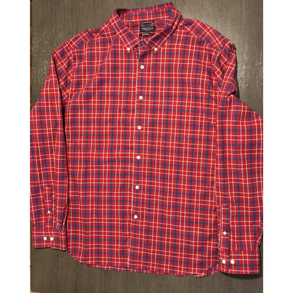 Nautica Classic Fit Men's Long Sleeve Button Down Dress Shirt Size XXL - Picture 2 of 9